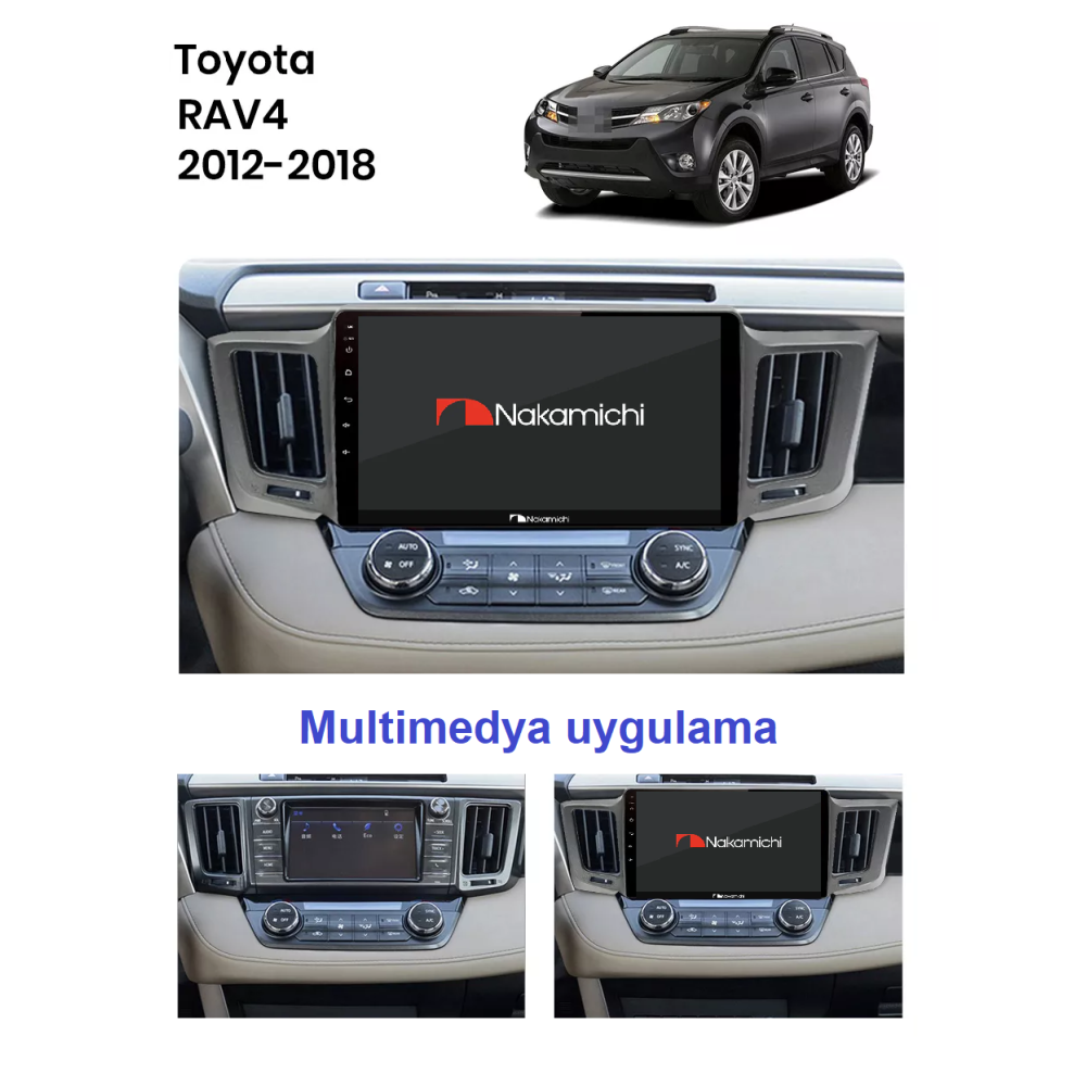 Toyota RAV4 (2012-2018) | Android Multimedya Navigasyon Sistemi