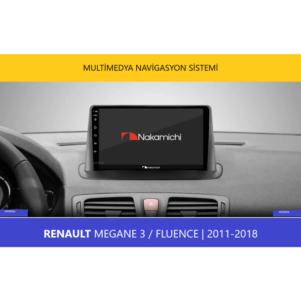 Renault Megane 3 / Fluence (2011-2018) | Android Multimedya Navigasyon Sistemi