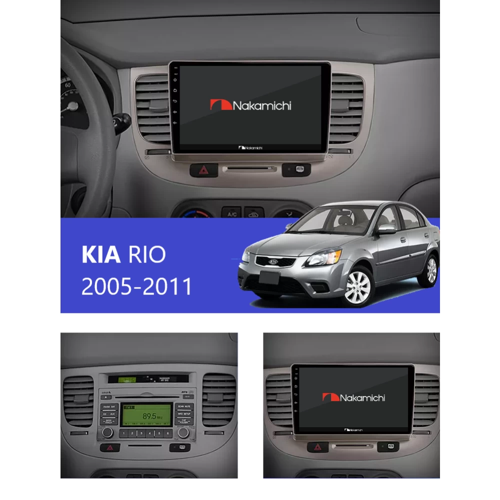 Kia Rio (2005-2011) | Android Multimedya Navigasyon Sistemi (2GB RAM / 32GB ROM)