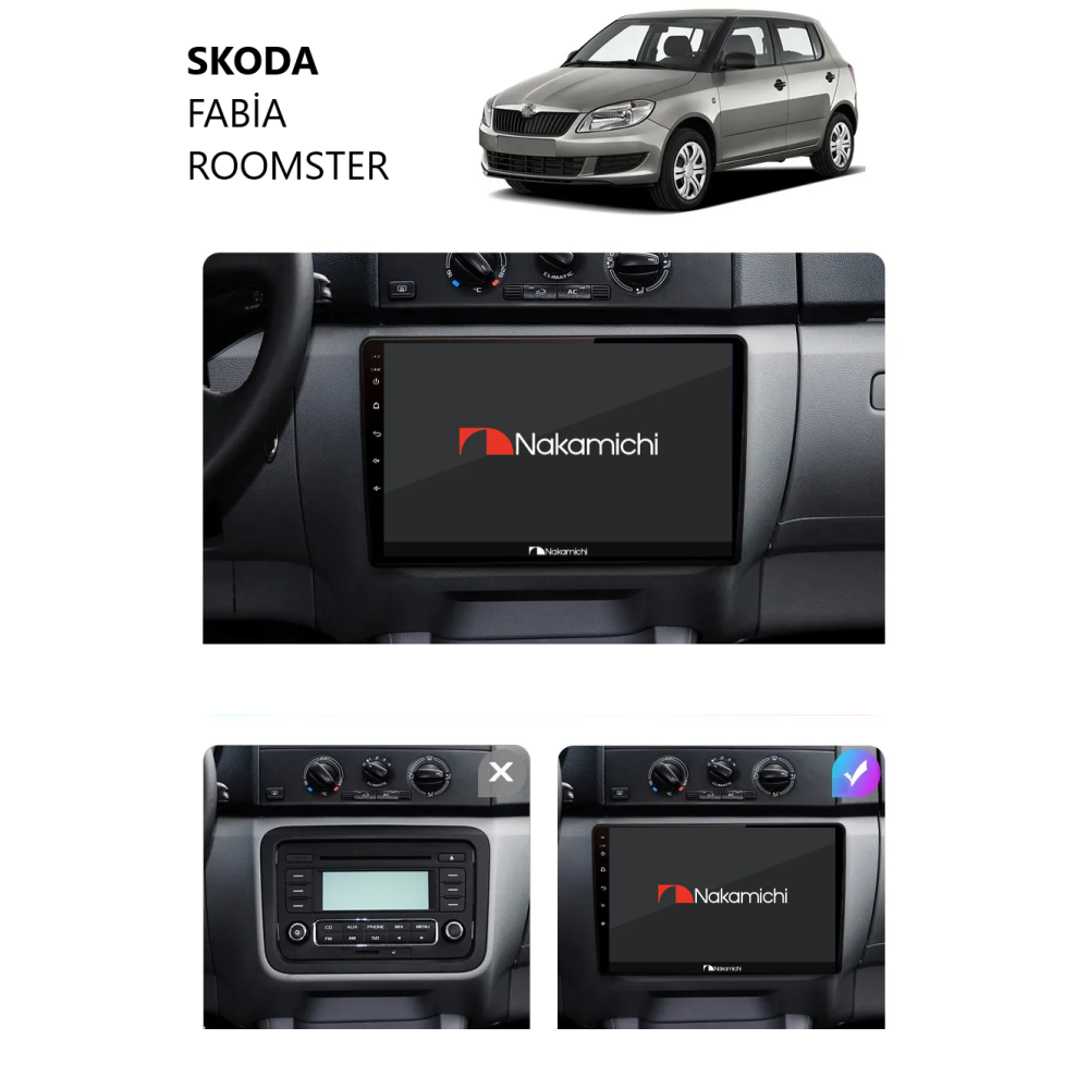 Skoda Fabia | Android Multimedya Navigasyon Sistemi