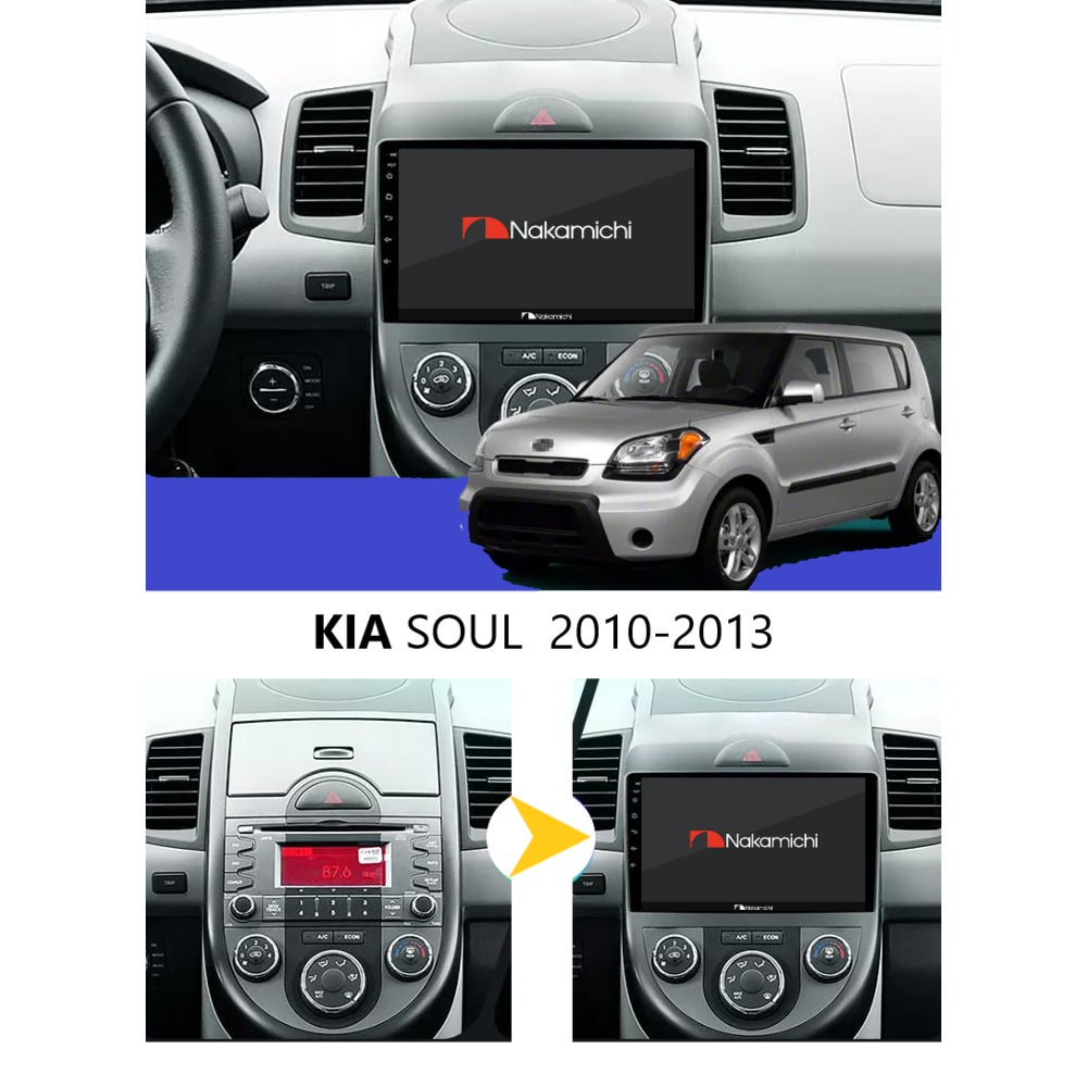 Kia Soul (2010-2013) | Android Multimedya Navigasyon Sistemi