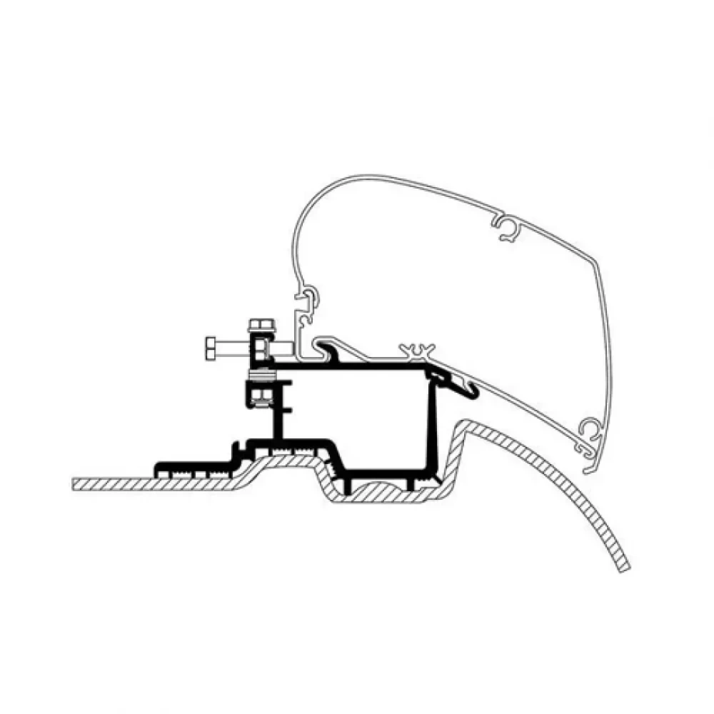 Thule 6300 Mercedes Sprinter ve VW Crafter 2006-2016 Tente Montaj Braket Seti