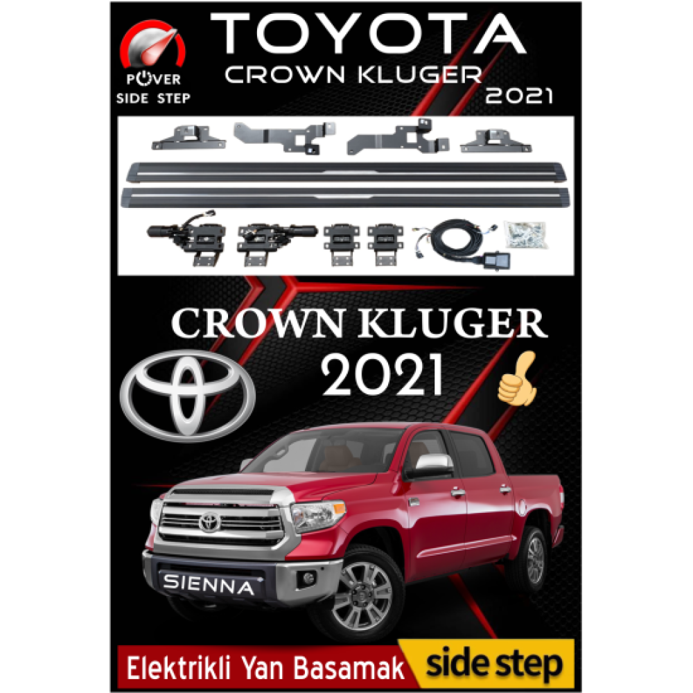 Toyota Crown Kluger Elektrikli Yan Basamak 2021