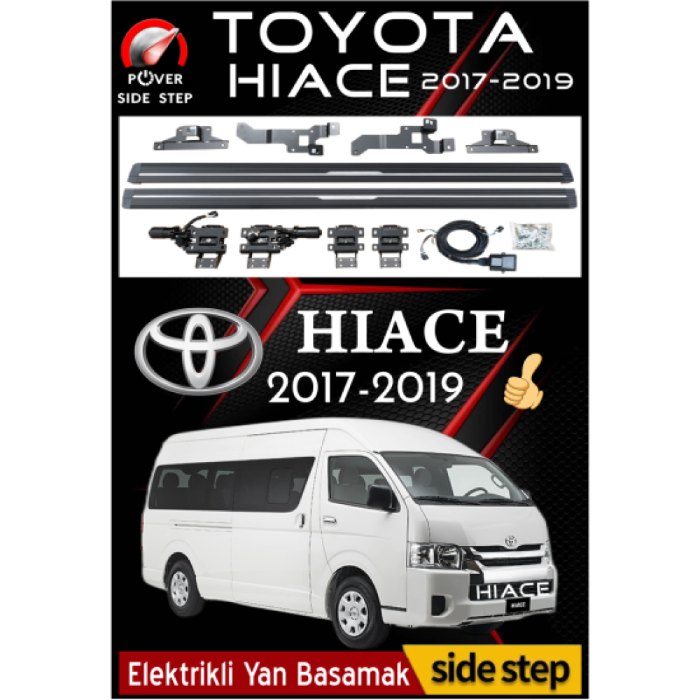 Toyota Hiace Elektrikli Yan Basamak 2017-2019
