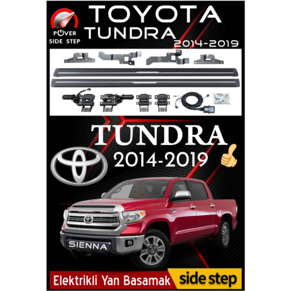 Toyota Tundra Elektrikli Yan Basamak 2014-2019