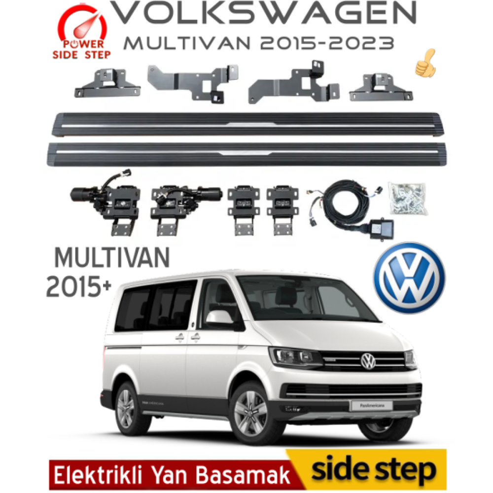 Volkswagen MultiVan Elektrikli Yan Basamak 2015-2023