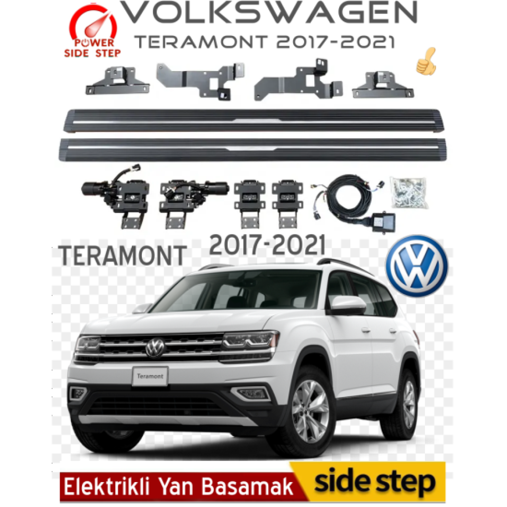 Volkswagen Teramont Elektrikli Yan Basamak 2017-2021