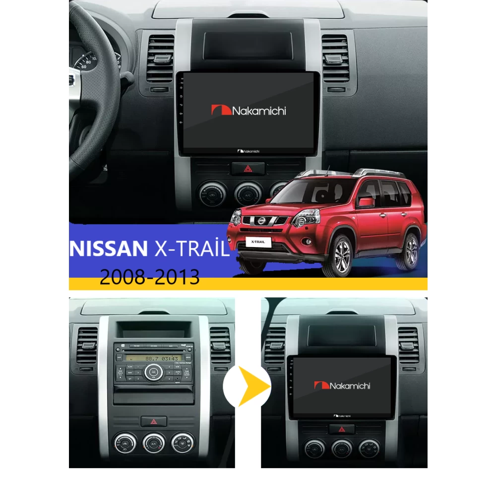 Nissan X-Trail (2008-2013) | Android Multimedya Navigasyon Sistemi