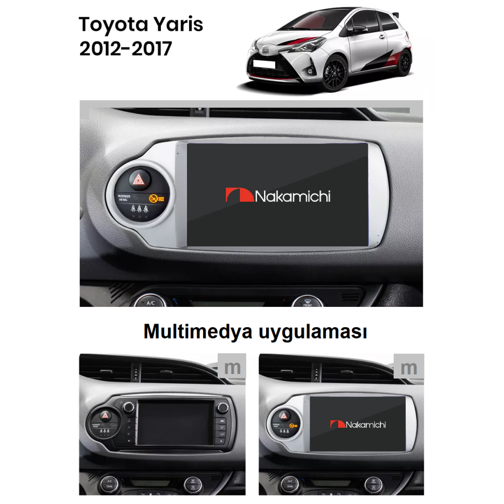 Toyota Yaris (2012-2017) | Android Multimedya Navigasyon Sistemi