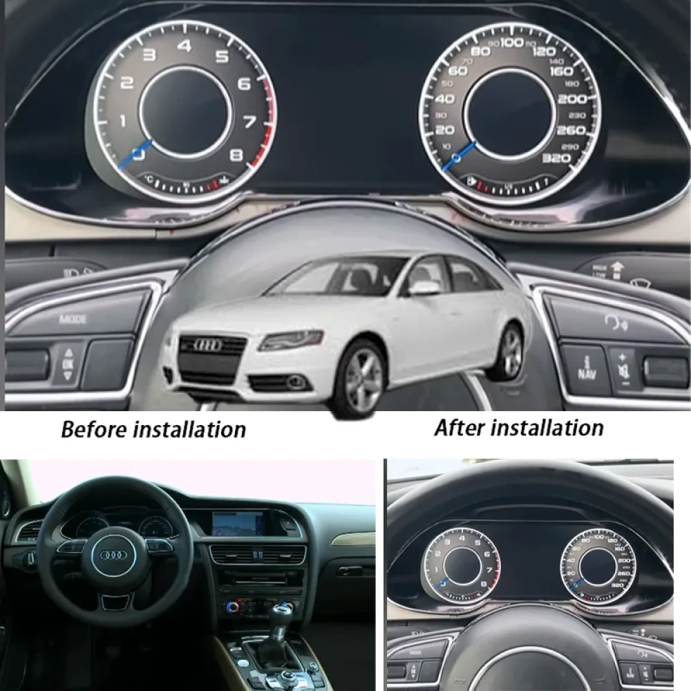 Audi A4 B8 Hayalet Gösterge - 12.3 İnç Dijital Virtual Cockpit (2013-2016)