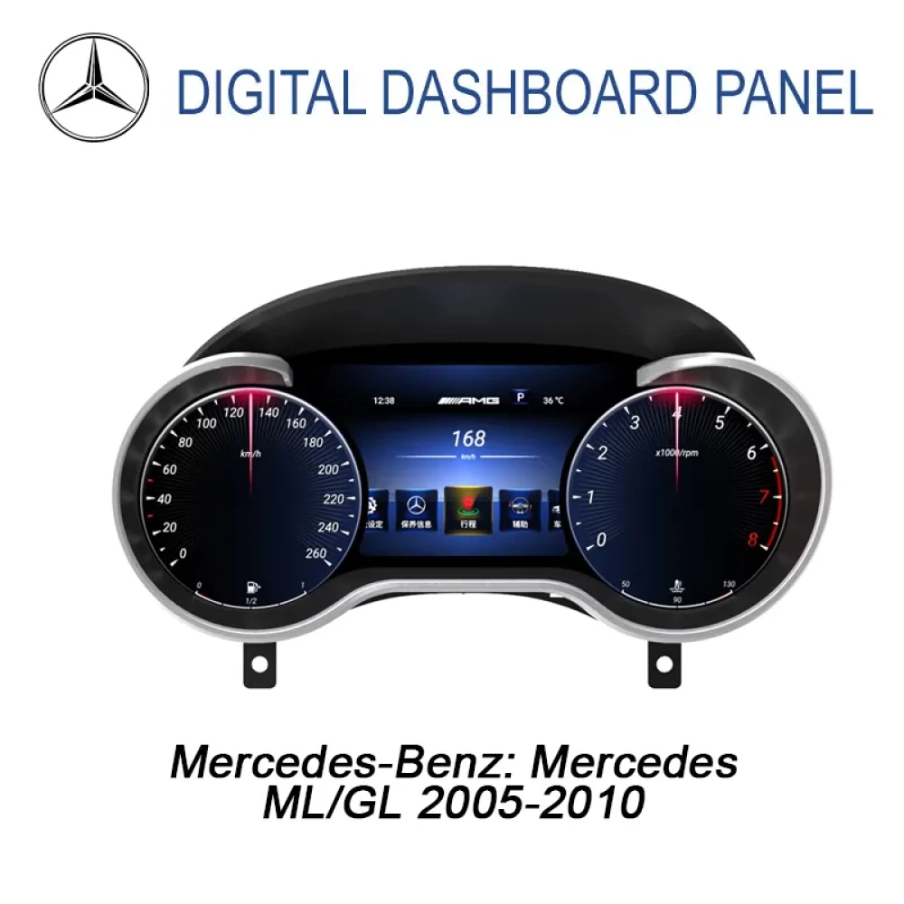 Mercedes-Benz ML / GL (W166/X166) Dijital Hayalet Gösterge Paneli - 12.3 İnç (2012–2015)