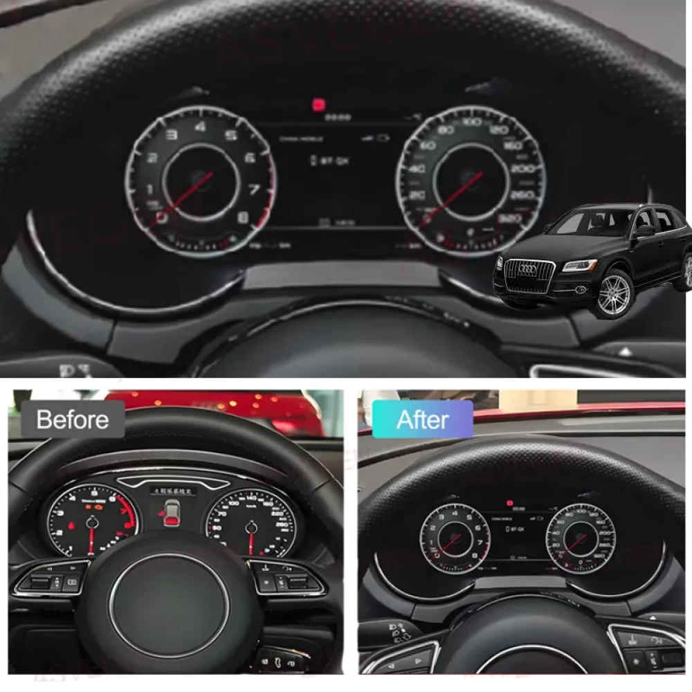 Audi Q5 Hayalet Gösterge (Virtual Cockpit) - 12.3 İnç Dijital Dashboard Retrofit Kiti