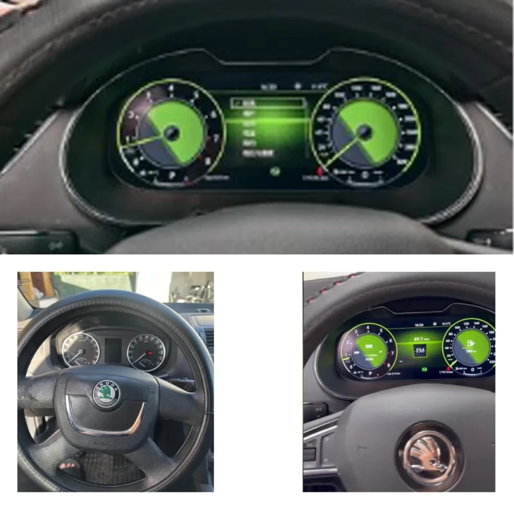 Skoda Octavia LCD Dijital Gösterge Paneli