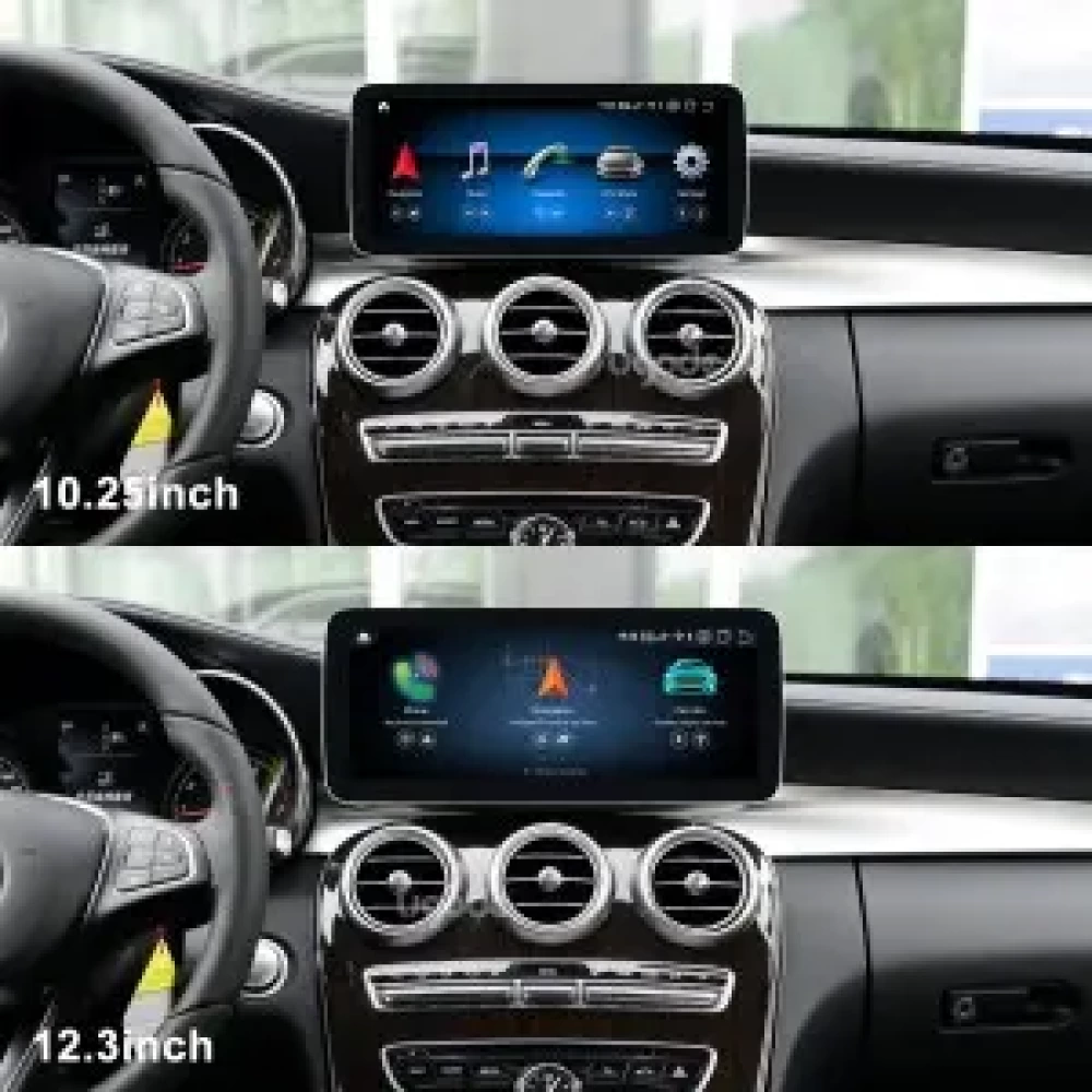 Mercedes Benz GLC C V X Class W205 X253 W446 W447 W639 12.3 inch - CarPlay - Android - GPS Navigasyon - Multimedya Ekran 2016-2022