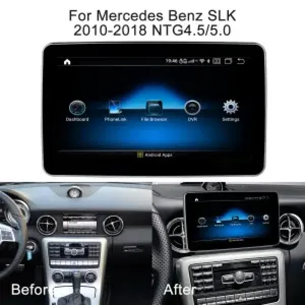 Mercedes Benz SLK SLC R172 SL R2311 9 inch - CarPlay - Android - GPS Navigasyon - Multimedya Ekran 2012-2018